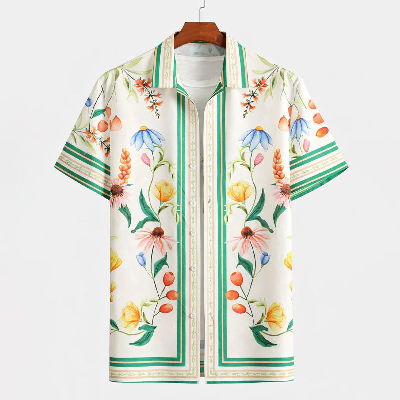 Frank Hardy Floral Short Sleeve Button-Up Shirt