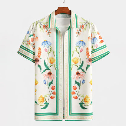 Frank Hardy Floral Short Sleeve Button-Up Shirt
