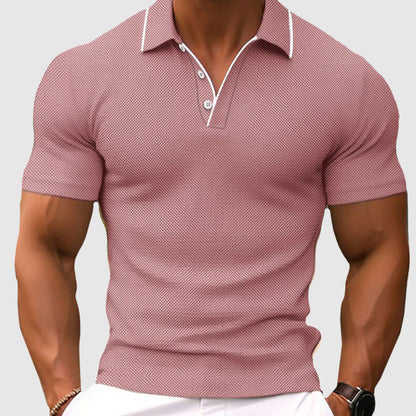 Frank Hardy Polo Shirt with Textured Knit