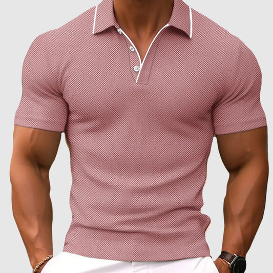 Frank Hardy Polo Shirt with Textured Knit