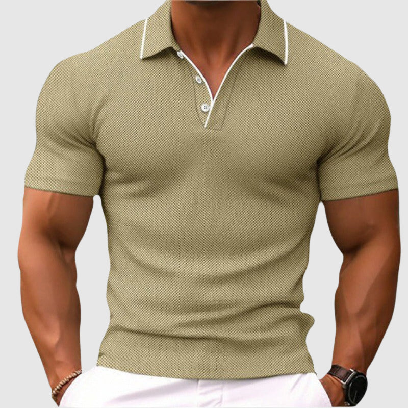 Frank Hardy Polo Shirt with Textured Knit