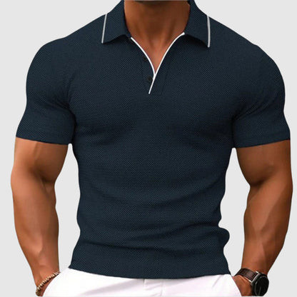Frank Hardy Polo Shirt with Textured Knit