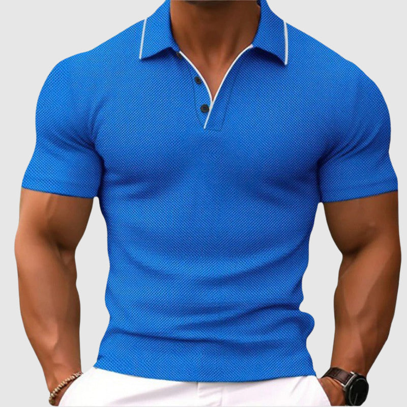 Frank Hardy Polo Shirt with Textured Knit