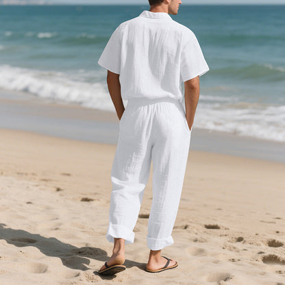 Frank Hardy Relaxed Two-Piece Linen Set