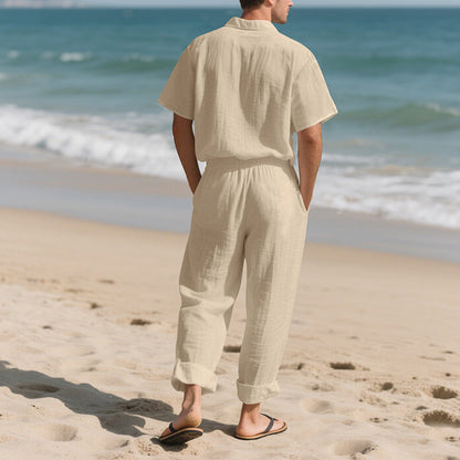 Frank Hardy Relaxed Two-Piece Linen Set
