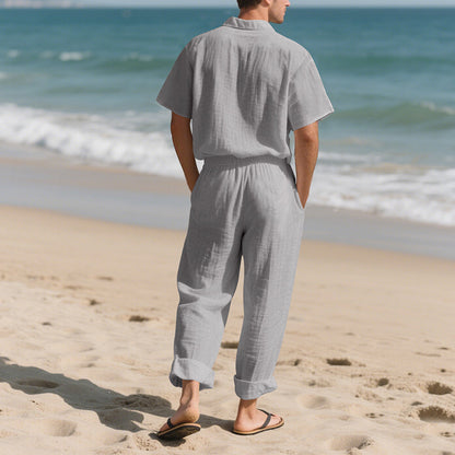 Frank Hardy Relaxed Two-Piece Linen Set