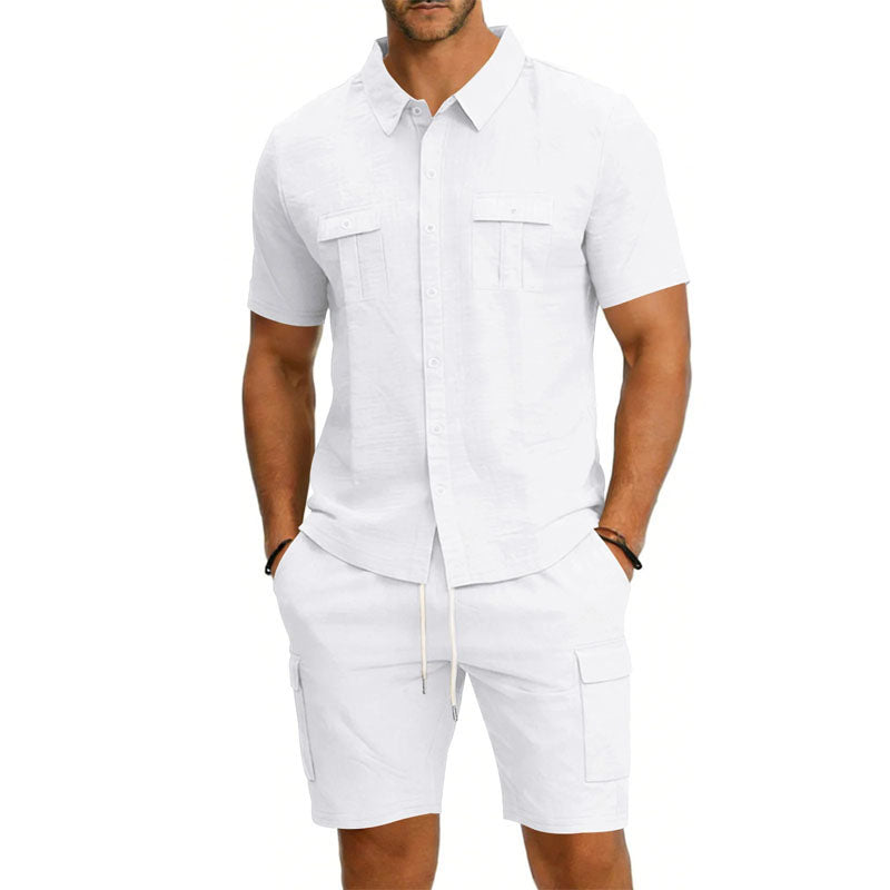 Frank Hardy Shirt and Shorts Set with Utility Pockets