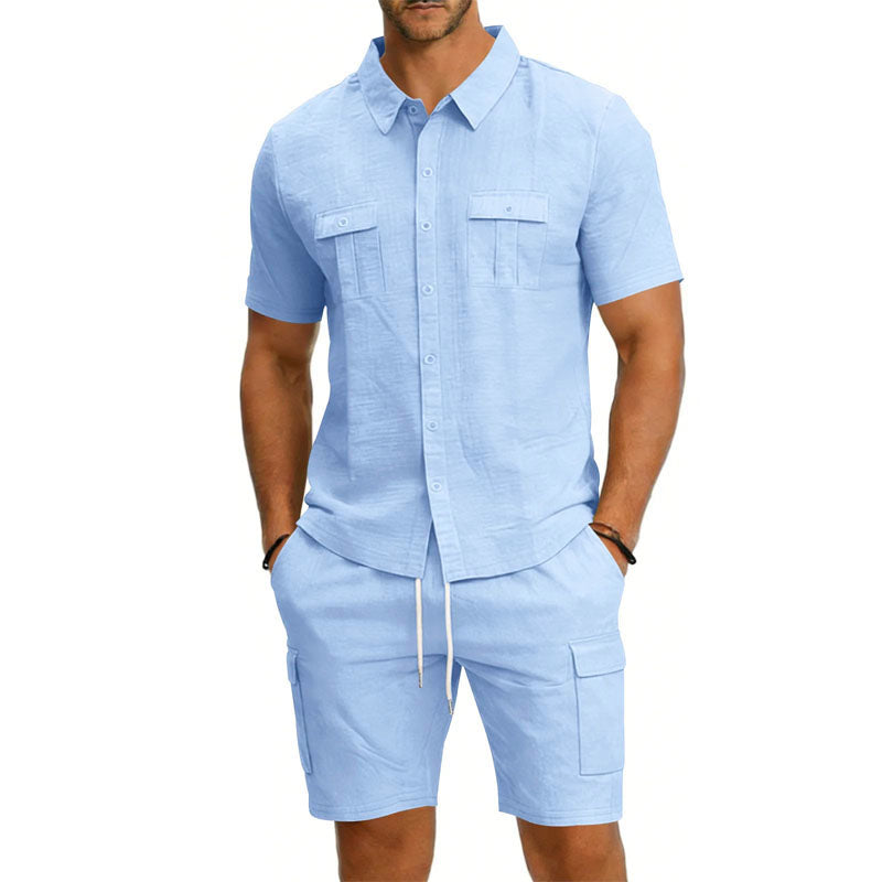 Frank Hardy Shirt and Shorts Set with Utility Pockets