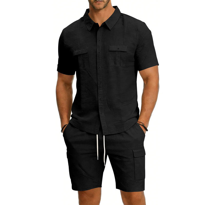 Frank Hardy Shirt and Shorts Set with Utility Pockets