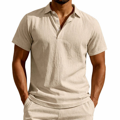 Frank Hardy Short Sleeve Henley Shirt