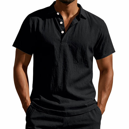 Frank Hardy Short Sleeve Henley Shirt