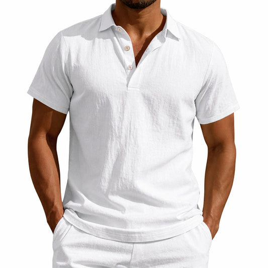 Frank Hardy Short Sleeve Henley Shirt