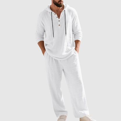 Frank Hardy Two-Piece Hooded Linen Set