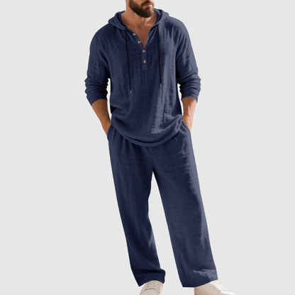 Frank Hardy Two-Piece Hooded Linen Set