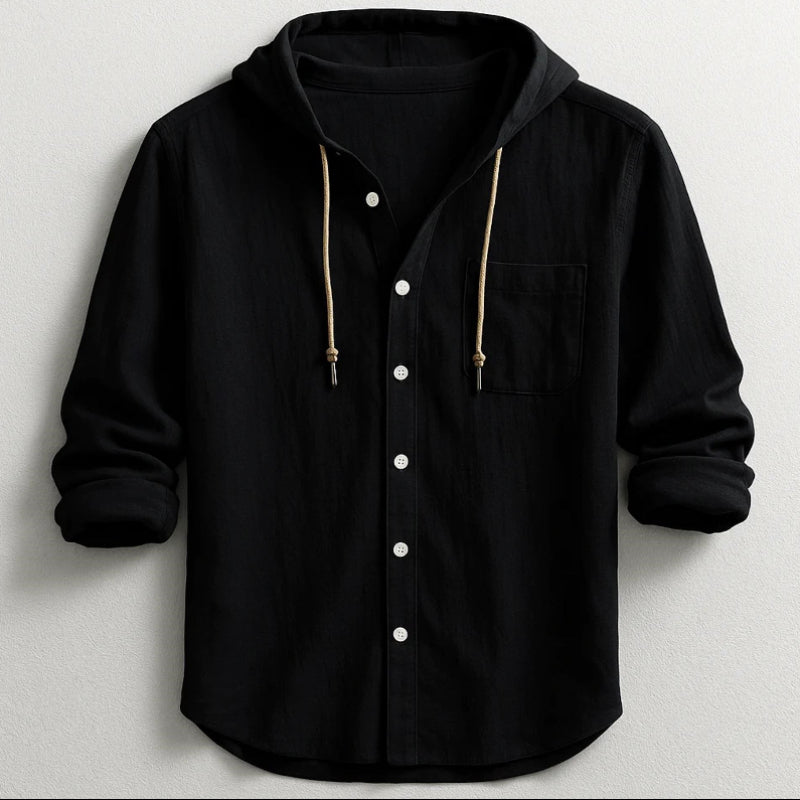Frank Hardy Hooded Button-Up Shirt