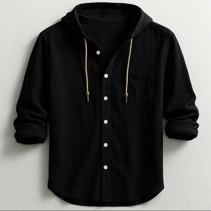Frank Hardy Hooded Button-Up Shirt