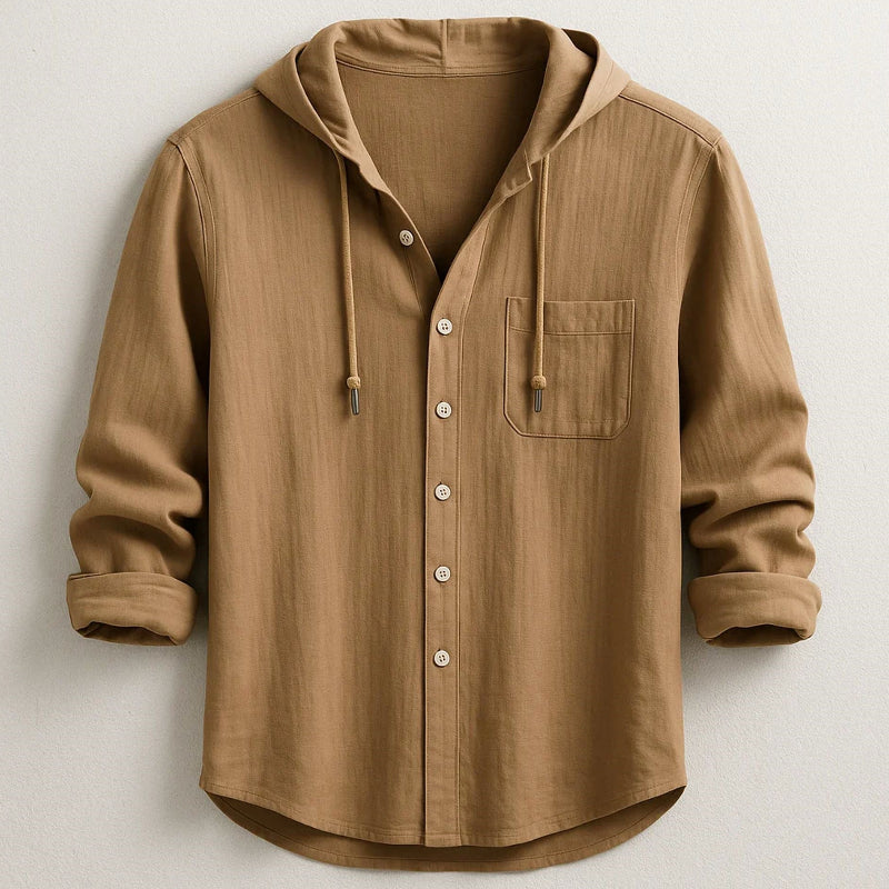 Frank Hardy Hooded Button-Up Shirt