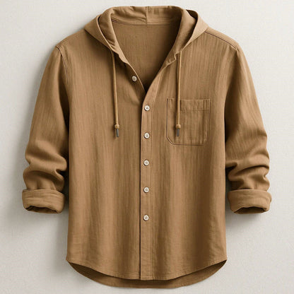 Frank Hardy Hooded Button-Up Shirt