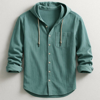Frank Hardy Hooded Button-Up Shirt
