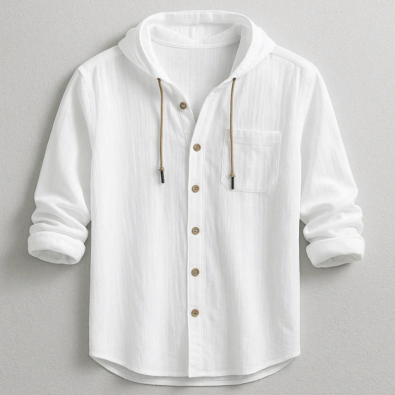Frank Hardy Hooded Button-Up Shirt