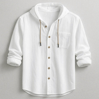 Frank Hardy Hooded Button-Up Shirt