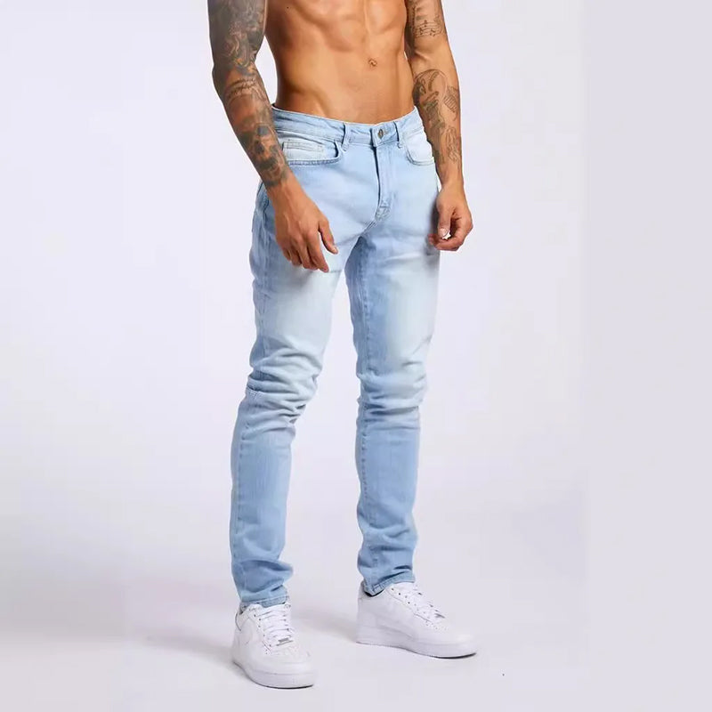 Louis Martin Slim Fit High-Waisted Jeans