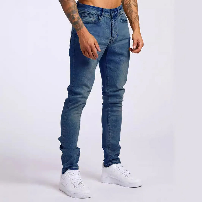 Louis Martin Slim Fit High-Waisted Jeans