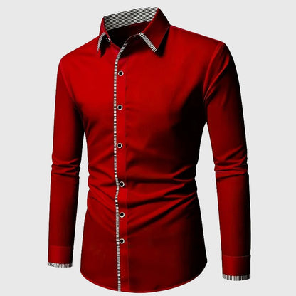 Louis Martin Smooth Finish Button-Up Shirt