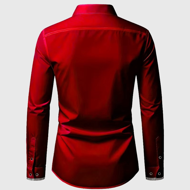 Louis Martin Smooth Finish Button-Up Shirt
