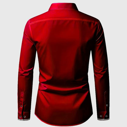 Louis Martin Smooth Finish Button-Up Shirt