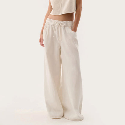 Malin Tassou Drawstring Wide Leg Jeans