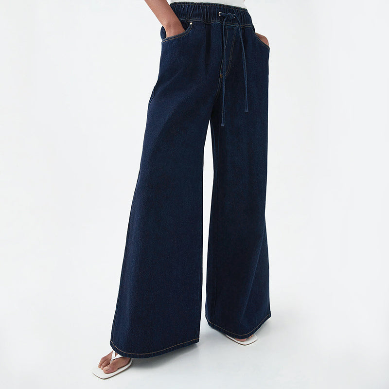 Malin Tassou Drawstring Wide Leg Jeans