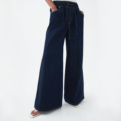 Malin Tassou Drawstring Wide Leg Jeans
