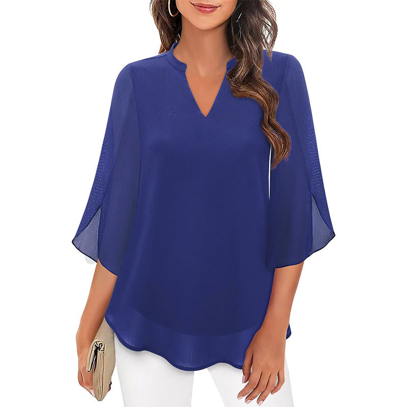 Malin Tassou Flowing Chiffon Blouse