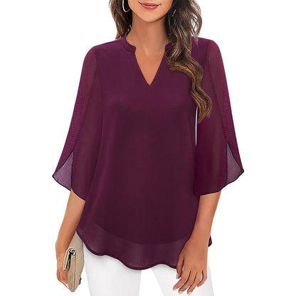 Malin Tassou Flowing Chiffon Blouse