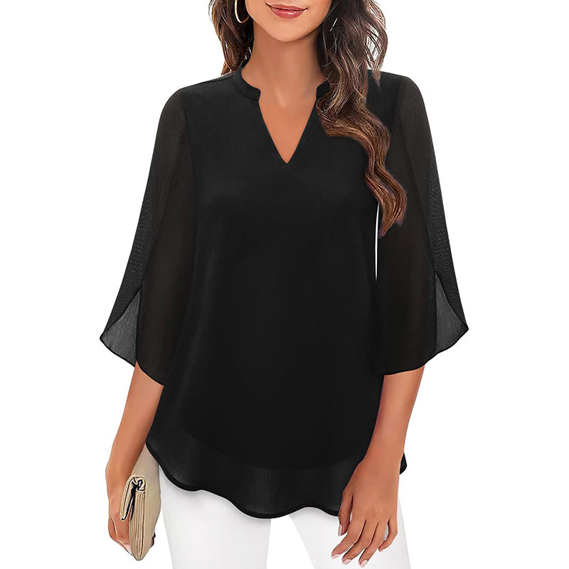 Malin Tassou Flowing Chiffon Blouse