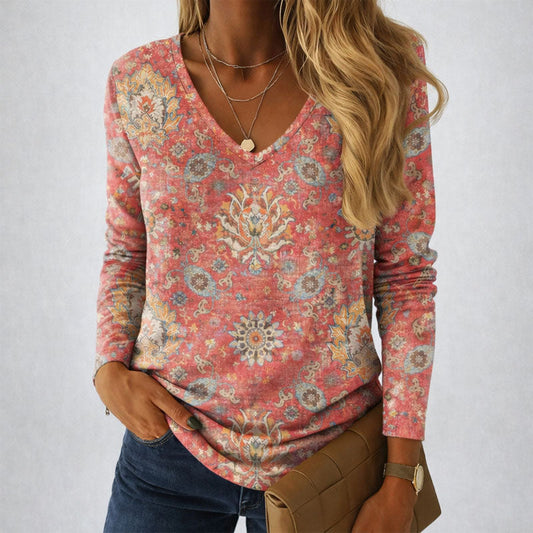 Malin Tassou Patterned Long Sleeve Shirt