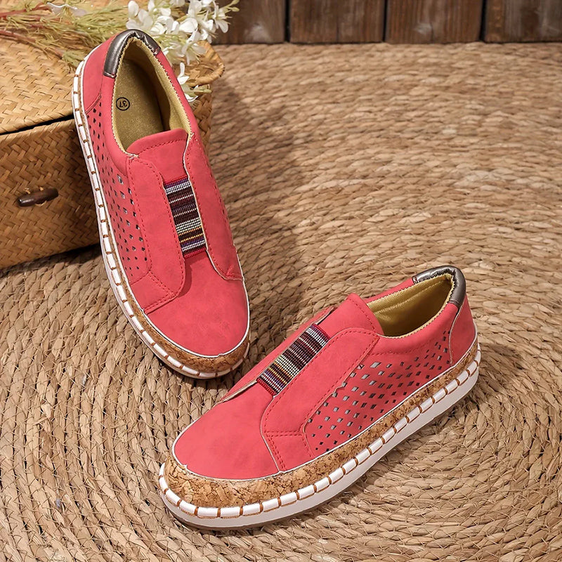 Malin Tassou Perforated Slip-On Sneakers
