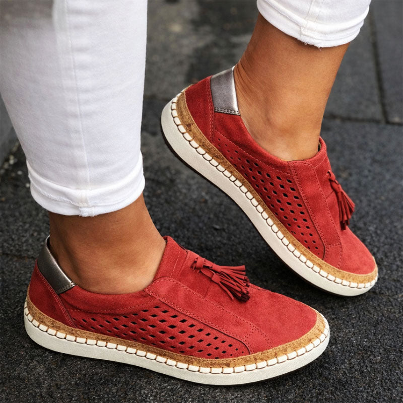 Malin Tassou Suede Shoes with Tassel Detail