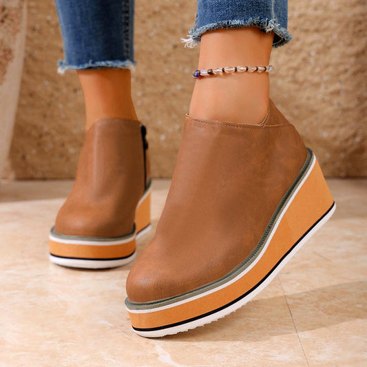 Malin Tassou Wedge Heel Ankle Boots