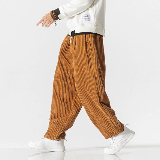 Men’s Loose-Fit Ribbed Corduroy Pants