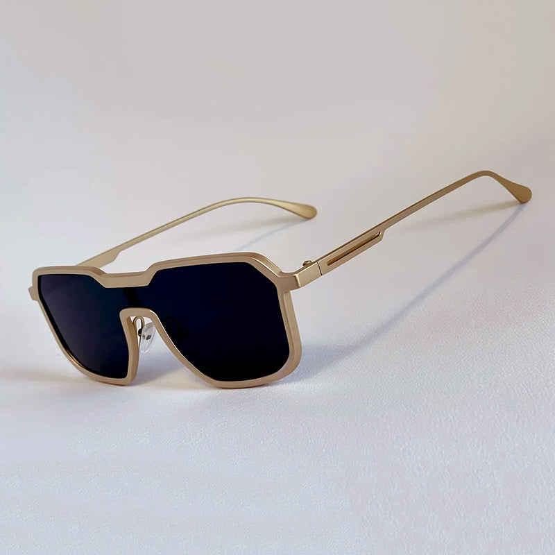Orvion Geometric Sunglasses with Full Metal Frame