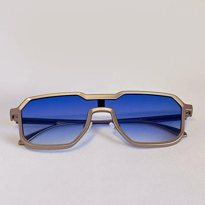 Orvion Geometric Sunglasses with Full Metal Frame