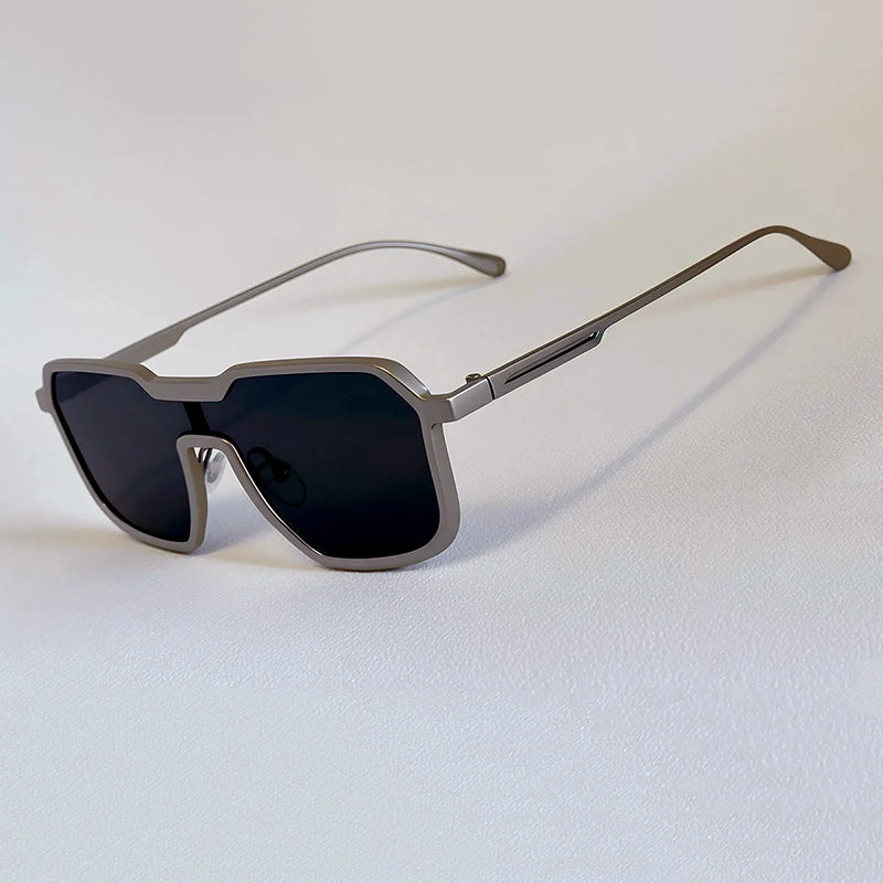 Orvion Geometric Sunglasses with Full Metal Frame