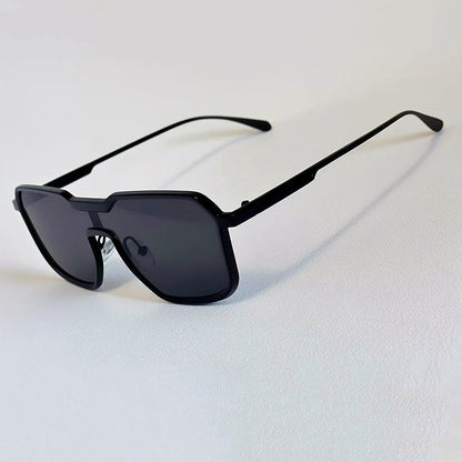 Orvion Geometric Sunglasses with Full Metal Frame