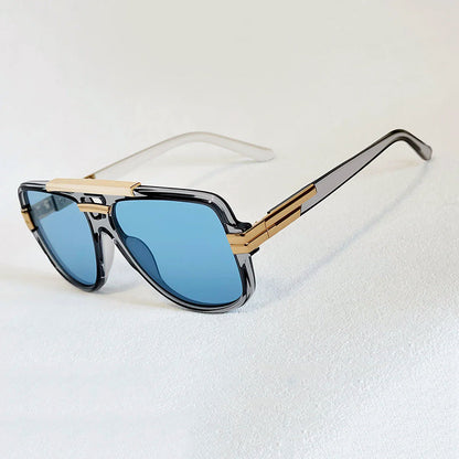 Orvion Oversized Square Sunglasses with Double Bridge