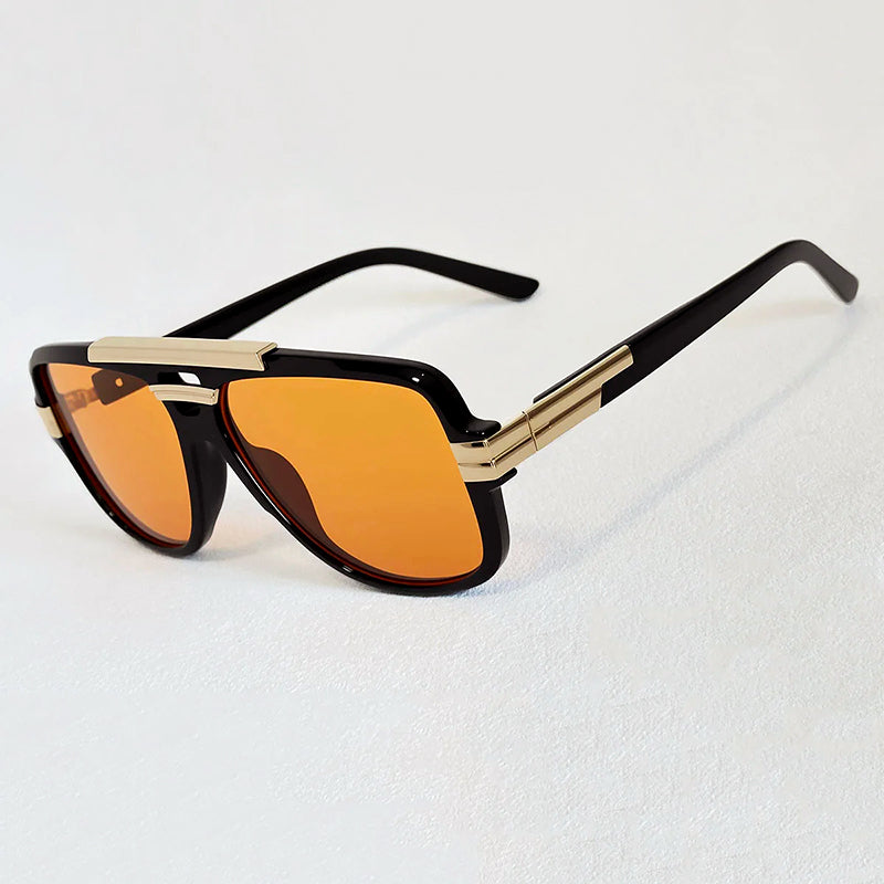 Orvion Oversized Square Sunglasses with Double Bridge