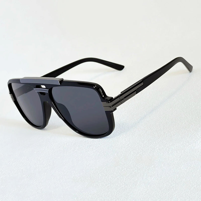 Orvion Oversized Square Sunglasses with Double Bridge