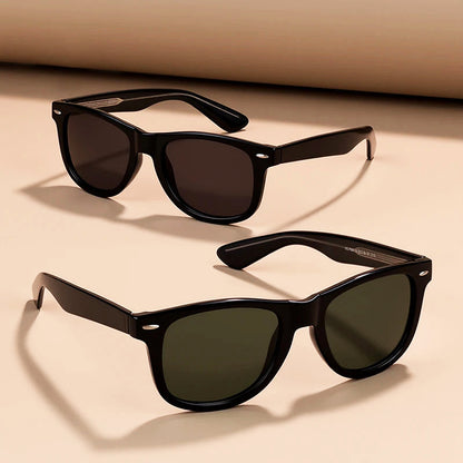 Square Polarized Sunglasses with Classic Frame