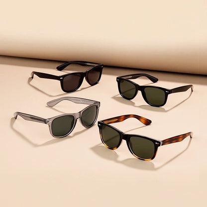 Square Polarized Sunglasses with Classic Frame